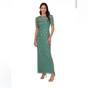 Elegant Green Evening Gown